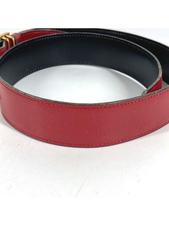 Hermes Belt Leather Red Black main image 5